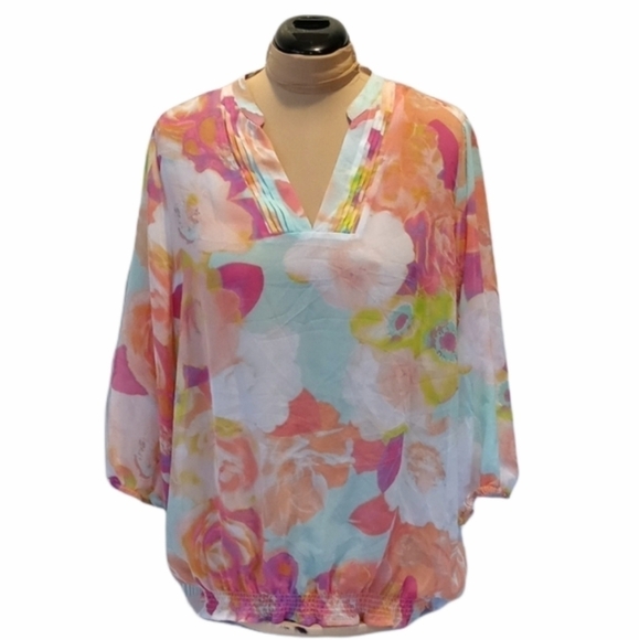 a.n.a sheer blouse 2X hippie boho - Picture 1 of 9